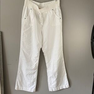 C Sono White Textured pants